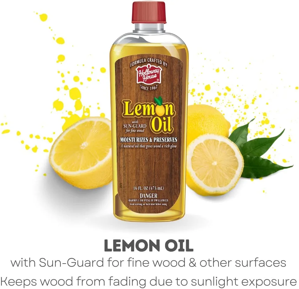 Holloway House Lemon Oil 16 oz. 6 pack CleanMart